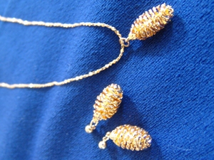 Pine cone jewelry